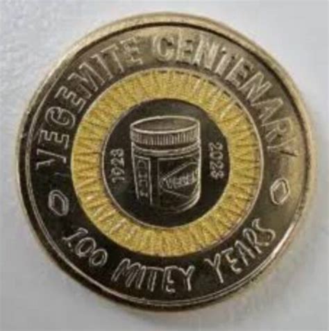 2023 2 Dollar Vegemite Centenary Coin From Ram Bag Yellow Ebay
