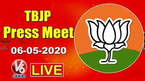 Bjp Press Meet Live 06 05 2020 V6 News Telugu Youtube
