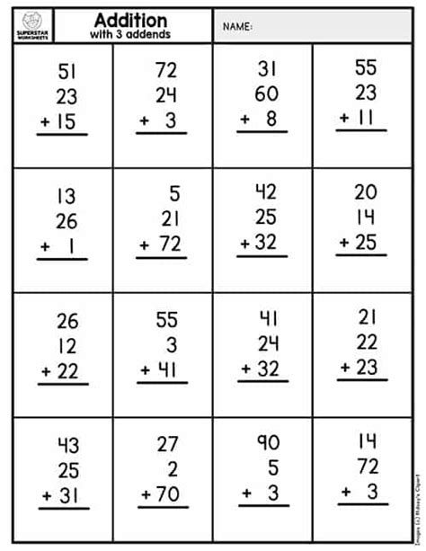 Double Digit Addition Without Regrouping Superstar