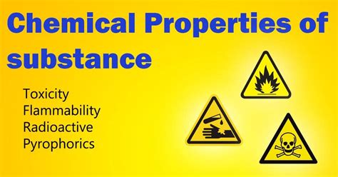 Chemical Properties Of Substance Chemicals Or Matter Examples