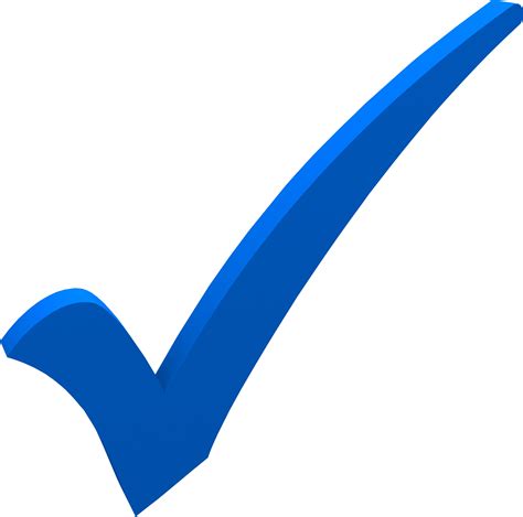 Blue Checkmark Png Dark Blue Check Mark Free Transparent Png Images