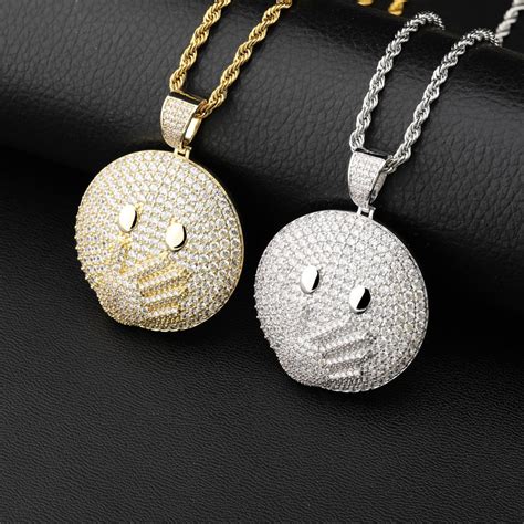 It can either mean you have seen something that shocked you, or are laughing so hard you need to cover your mouth to stop yourself from making embarrassing noises. Face with Hand over Mouth Emoji Pendant - Helloice Jewelry