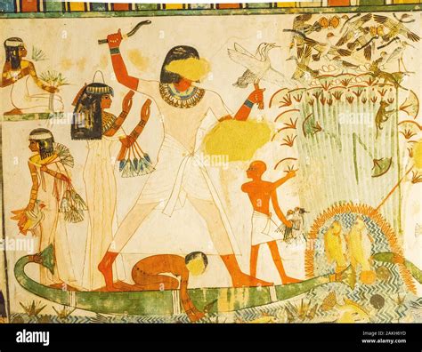 Unesco World Heritage Thebes In Egypt Valley Of The Nobles Tomb Of