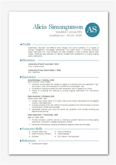 Times new roman, arial, calibri, or fonts like these are best. Modern Microsoft Word Resume Template Alicia by Inkpower on Etsy, $12.00 | Modern resume ...