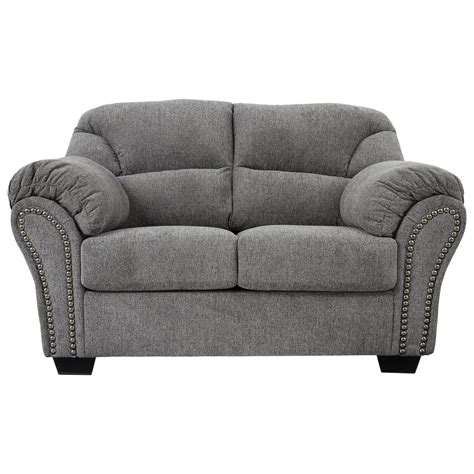 Benchcraft Allmaxx Loveseat With Pillow Arms And Nailhead Trim Rifes