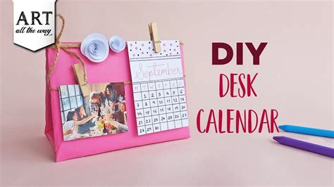 Diy Desk Calendar Desk Decor Diy Desk Calendar Handmade Desk