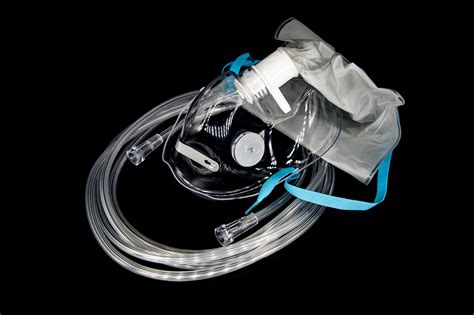 Adult Partial Non Rebreathing Mask With Tubing Oxygen Therapy Glenwood Medical