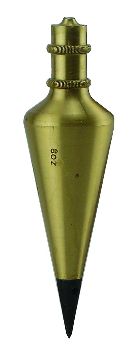 General Tools 800 8 Brass Plumb Bob 8 Ounce