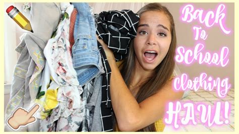 Back To School Try On Clothing Haul Trendy And Affordable Youtube