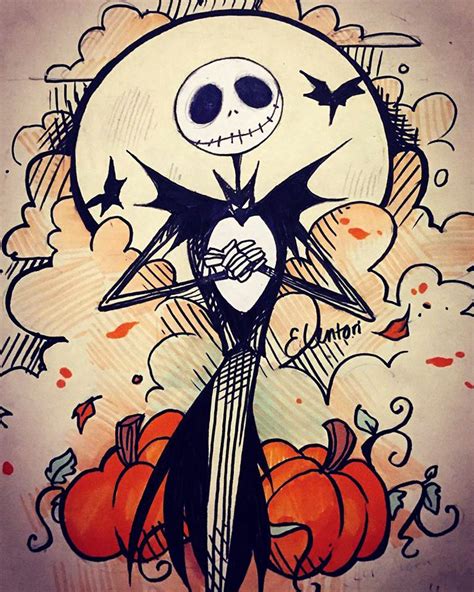 Get Ready For Halloween Nightmare Before Christmas Drawings Cute