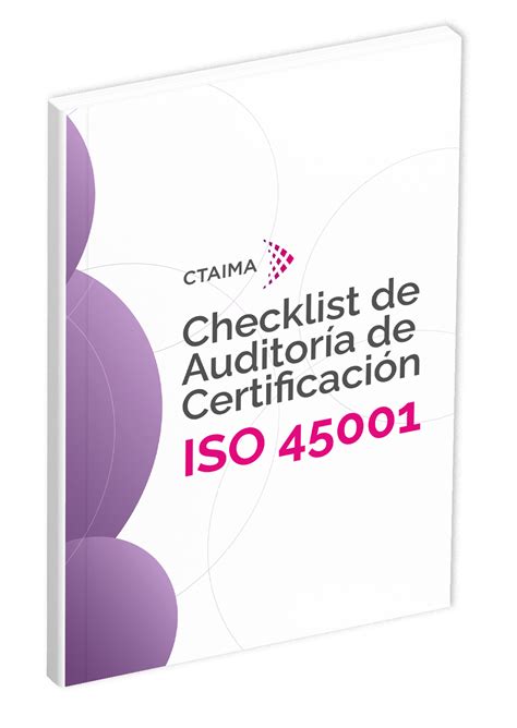 Checklist Verificación Iso 45001 Ctaima