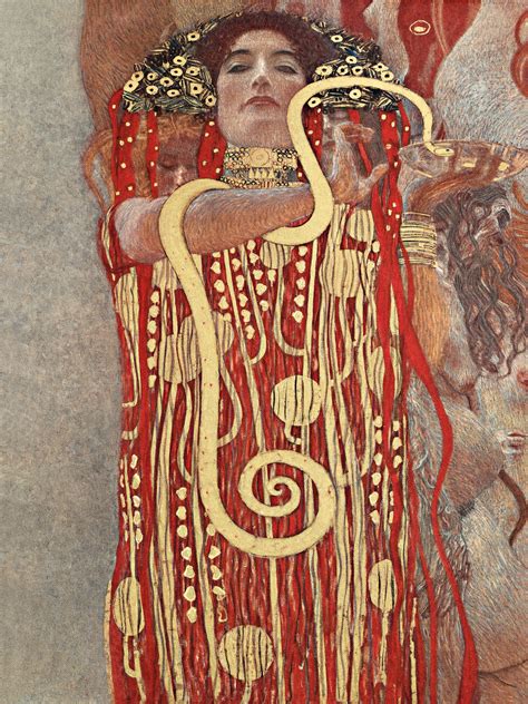 Hygieia Vintage Portrait Gustav Klimt Reproductions Of Famous Paintings For Your Wall