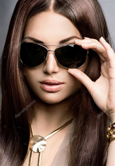 Girl Wearing Sunglasses Stock Photo Subbotina