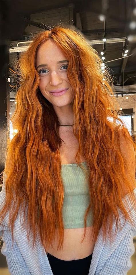 Copper Hair Colour Ideas Hairstyles Copper Ginger Mermaid Style