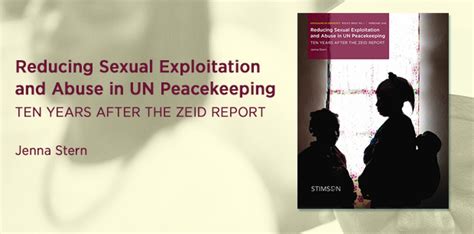 Reducing Sexual Exploitation And Abuse In Un Peacekeeping Stimson Center