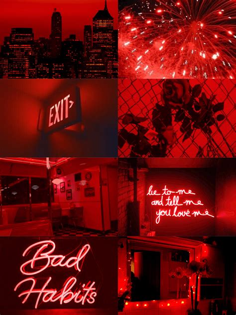 Neon Red Aesthetic Background Laptop Cute Word Aesthetic Computer