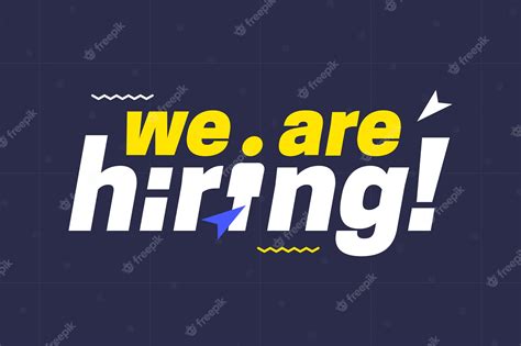 premium vector hiring recruitment open vacancy design info label