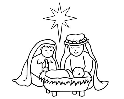 Baby Jesus Coloring Pages For Preschoolers Coloring Pages