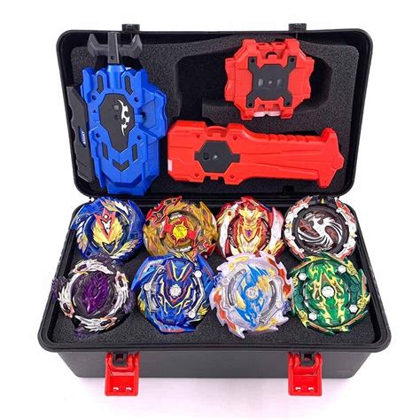 Tops Set Launchers Beyblade Toys Toupie Metal God Burst Spinning Top
