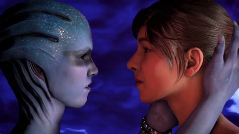 Mass Effect Andromeda Sarah Ryder Romance With Peebee