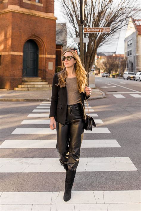15 stylish leather pants outfits natalie yerger