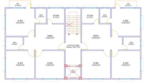 House Plan Design Ep 100 2000 Square Feet Two Unit House Plan
