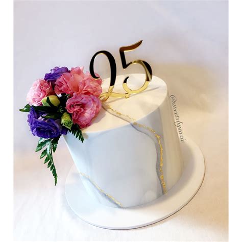 Marble And Gold Leaf 25th Birthday Cake Made By Sweetsbysuzie In