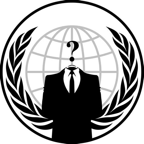 This is the anonymous official group website control by anonymous headquarters. File:Anonymous emblem.svg - Wikimedia Commons
