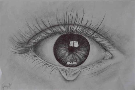 Sad Easy Crying Eye Drawing ~ Drawing