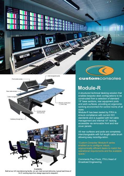 Module R Control Room Furniture Technical Furniture Broadcast