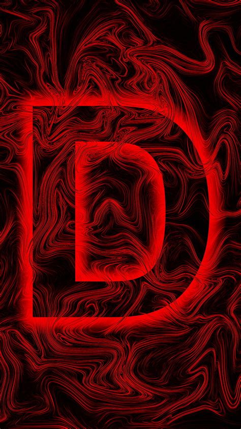 Letter D Red Black Abstract Colors Flow Glow Letter D Lines Mix HD Phone Wallpaper Peakpx