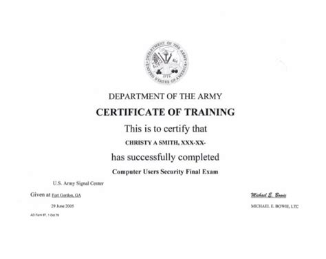 Pii Training Certificate Tutoreorg Master Of Documents