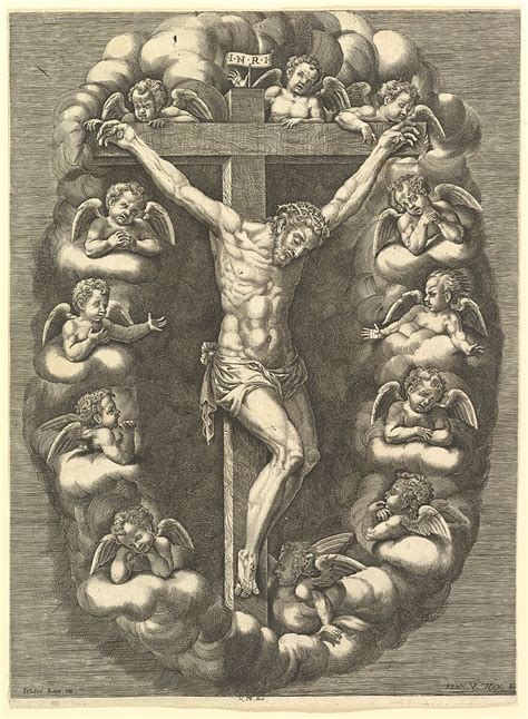 Anonymous Italian 16th Century The Crucified Christ Surrounded By