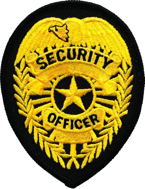 Security Officer Badge Patch 2 34x3 34 Heros Pride