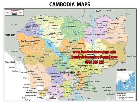 Biểu tình vì lo tq hiện diện quân sự, ông hun sen nhấn mạnh điều chưa từng làm với bắc kinh. Bản đồ nước Campuchia khổ lớn