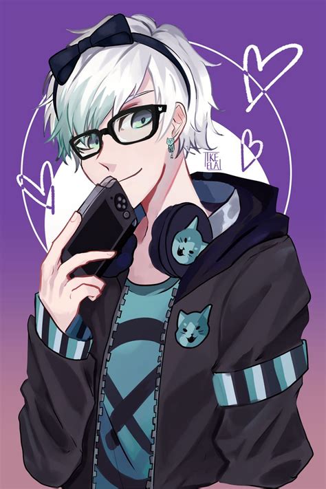 C A Very Cute Gamer Boy Obsessed With Cats By Ikeela On