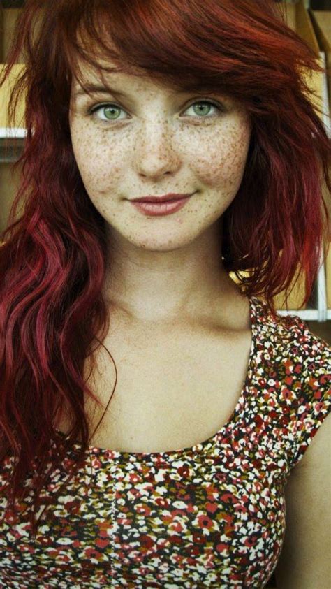 Deep Red And Freckles Mirabellabeauty Redhead Random In