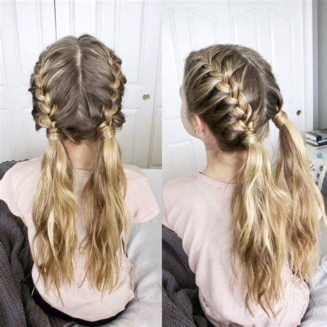 15 Ideas Of French Braids Into Pigtails
