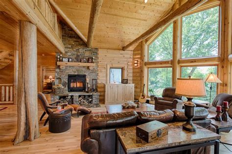 Cozy And Warm Log Cabin Living Rooms You Will Fall In Love With Top