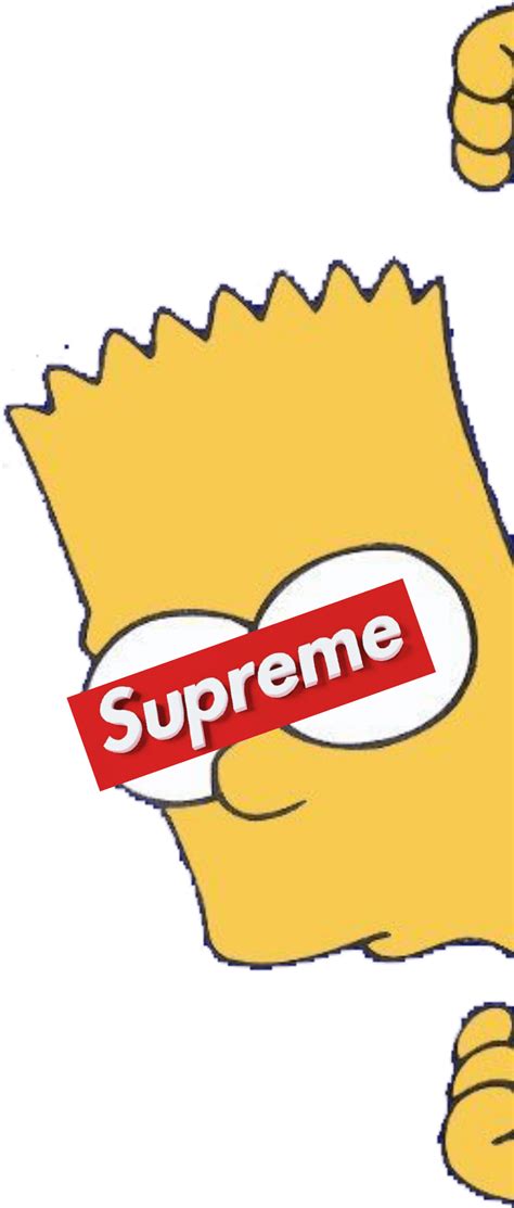 Memezasf Bart Supreme Simpsons Thesimpsons Bartsimpson Supreme Clipart Large Size Png Image