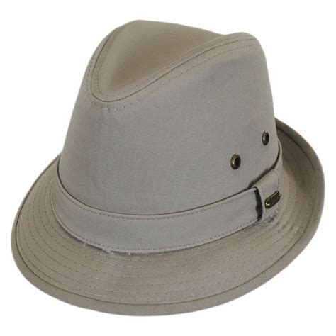 Stetson Cotton Rain Trilby Fedora Hat Rain Hats
