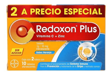 Redoxon Plus 20 Tabletas Con Vitamina C Zinc Alchimiam