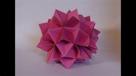 Origami Spike Ball Cuboctahedron Hd Youtube