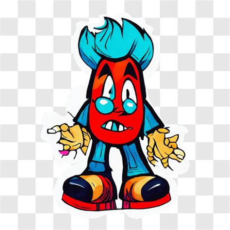 Download Cartoon Character With Red Hair And Blue Eyes Png Online