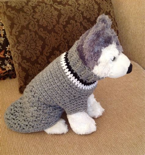 Free Dog Sweater Patterns To Crochet You Need Three Colours And