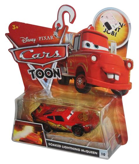 Disney Cars Toon Rescue Squad Mater Soaked Lightning Mcqueen Die Cast