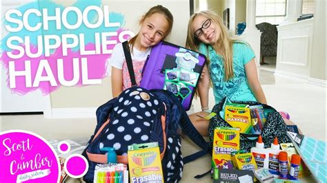 Back To School Shopping School Supplies Haul 2017 Youtube