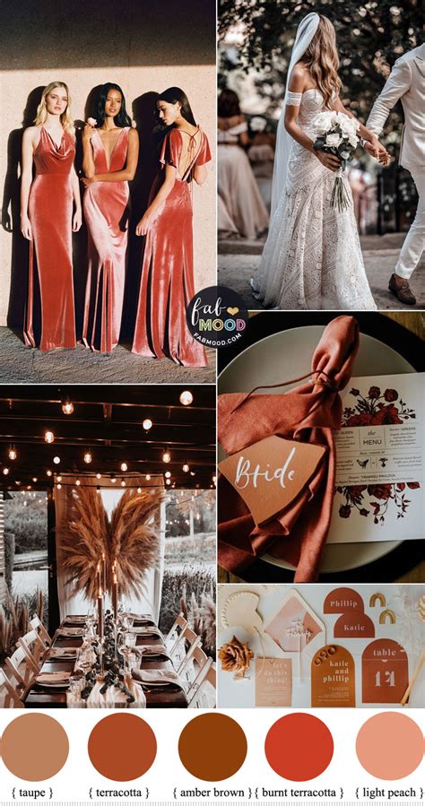 Terracotta Wedding Fab Mood Wedding Colours Wedding Themes