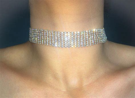 Diamond Necklace Choker Diamondnecklacechoker Diamond Choker Diamond Jewelry Necklace