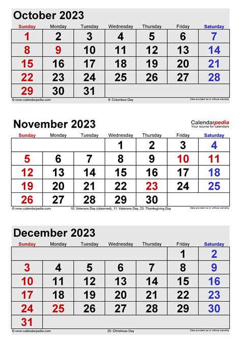 November 2023 With Holidays Calendar Free Printable November 2023